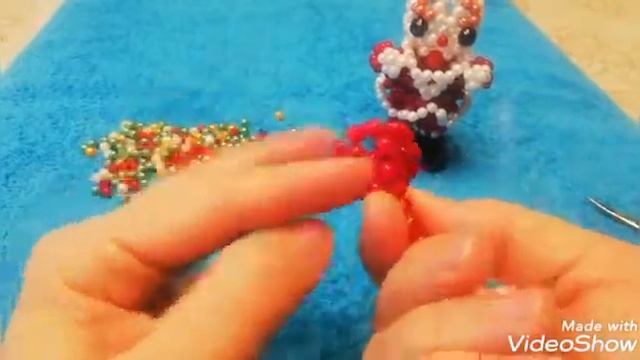 DIY Santa Claus Bead ?. Part #3. Dyi Дед Мороз из бусин ?. Часть #3.