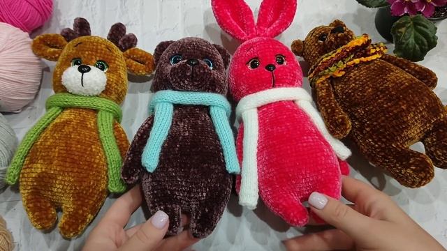 Вязать или не вязать?//10 из 30 игрушек//Извязала китайский велюр// смотреть онлайн