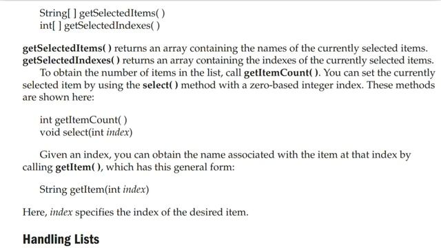 Choice controls | list | scroll bars | AWT in advance java | The Complete Refrence Java Audiobook смотреть онлайн