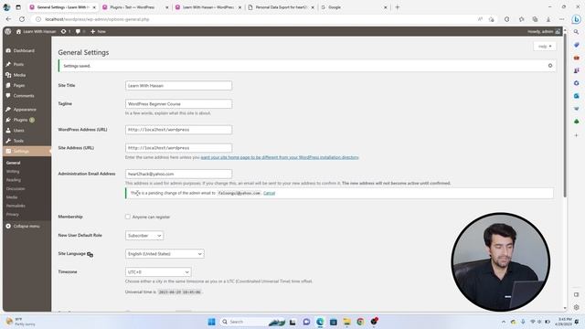 WordPress Settings - General Settings смотреть онлайн