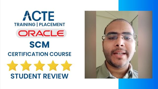 Oracle SCM Student Shares His Learning Experience About ACTE | Oracle SCM Online Course смотреть онлайн