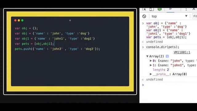 Array of Objects in Javascript #11 смотреть онлайн
