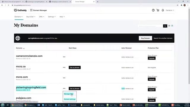 Use Your Custom Godaddy Domain Name for Github Pages смотреть онлайн