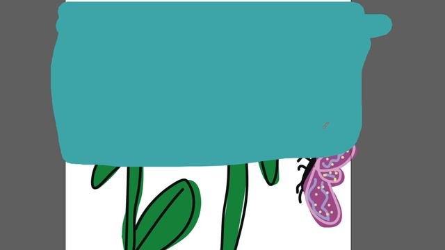 Рисуем необычный цветок и бабочку часть 75 смотреть онлайн