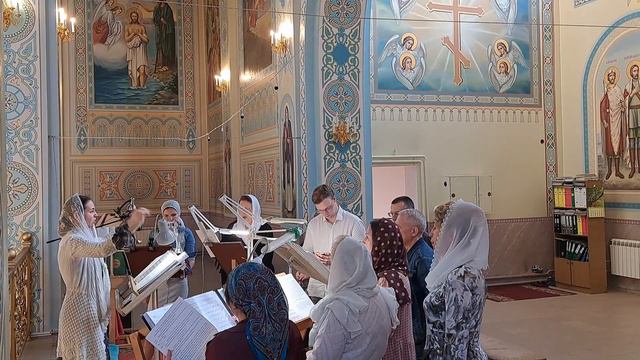 Прокимен, глас 4 "Взыде Бог в воскликновении..." смотреть онлайн