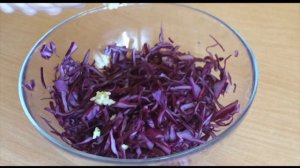 Салат из красной капусты. САЛАТ за 5 Минут!