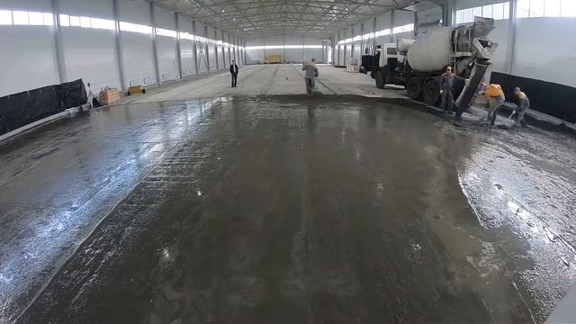 Бетонный пол в склад 3000м2 за 24 часа!!!