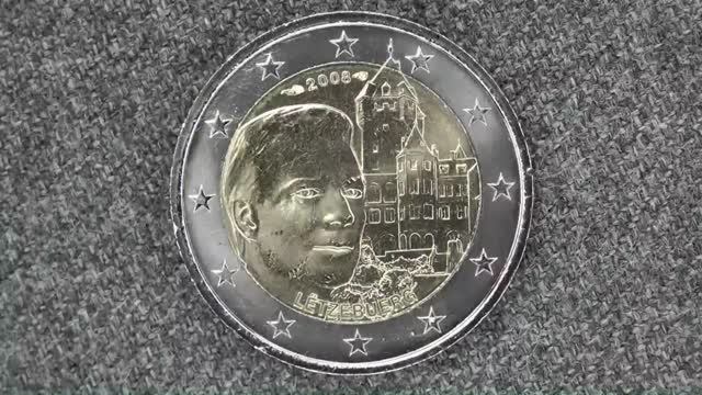 2 евро 2008 года Люксембург. Официальная резиденция Шато де Берг.