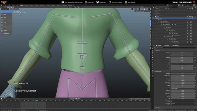 Character Rigging In Blender 4b - Create A Stretchy Spine Rig With Bendy Bones! смотреть онлайн
