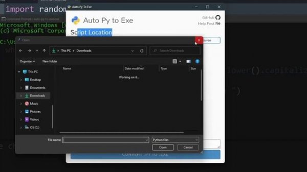 Convert Python File to exe