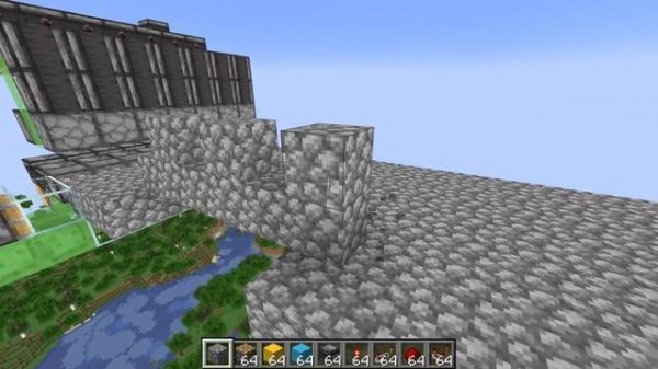 Self Building Bridges in Minecraft