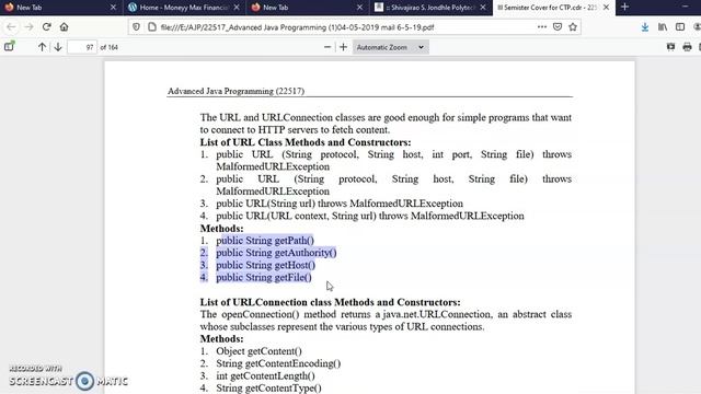 MSBTE AJP -15 Part -1 URL class in java | java network Programming | Java UrlConnection With Exampl смотреть онлайн