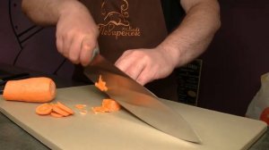 Как научиться резать поварским ножом, техника работы - нарезка / ЧАСТЬ 2