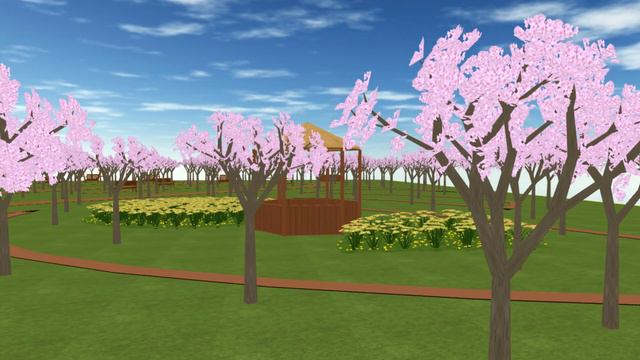 План и 3d визуализация вишневого сада смотреть онлайн