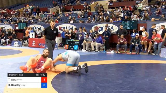 97 Kg Quarterfinal Ty Walz Titan Mercury Wrestling Club Vs Kevin Beazley New York Athletic Club смотреть онлайн