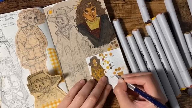 ☕️ Draw a Scarecrow Character With Me!! ??? (ft. ARRTX Markers and Coloured Pencils) смотреть онлайн