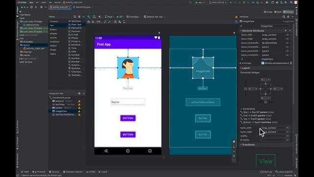 TextView, Button, ImageView, EditText | Android Studio dərsləri #2 |Android Proqramlama |DSS Compan смотреть онлайн