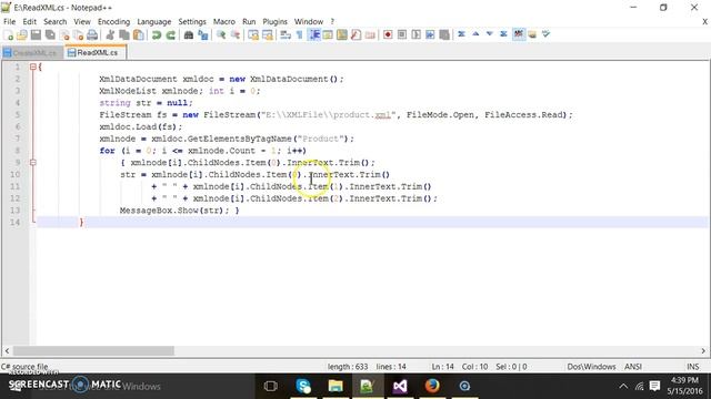 Read XML File смотреть онлайн