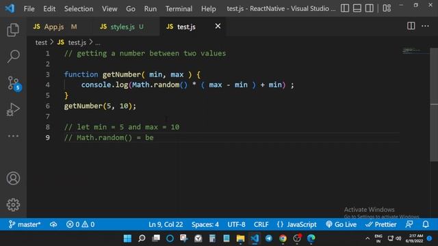 Getting a random number between two values смотреть онлайн