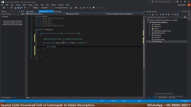 02 Entity Framework AspNet WebForm Index List page | EF AspNet WebForm Manage List Index page смотреть онлайн