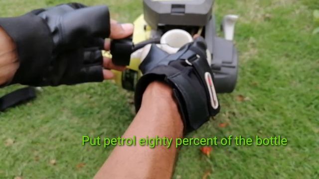 Demonstration on starting your new engine from The Outdoor RYOBI grass cutting machine [සිංහල] смотреть онлайн