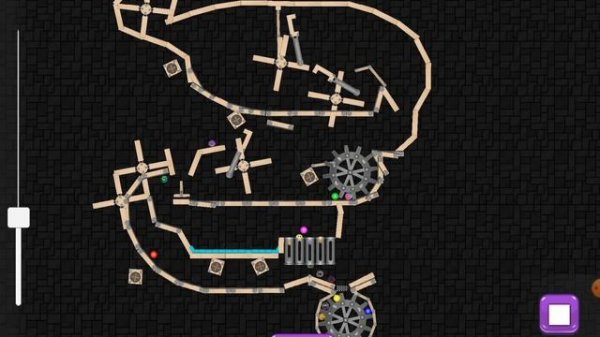 Elimination marble race in marble run 2d