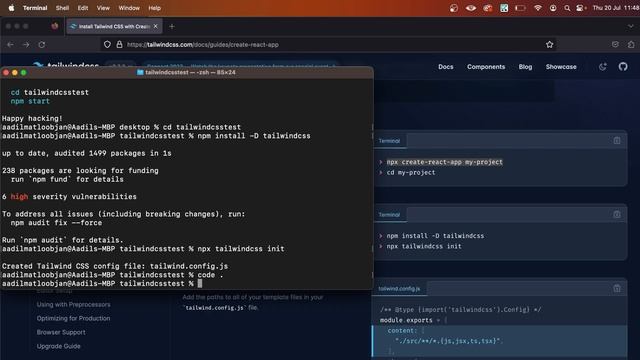 Tailwind CSS Setup with React: A Step-by-Step Tutoria смотреть онлайн