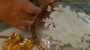 Обратный декупаж с рисовой бумагой. Шаг 2. Часть1.