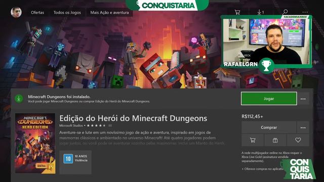 Minecraft Dungeons chegou tem mais um jogo no Xbox Game Pass pra junho! смотреть онлайн