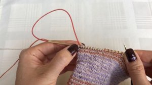 Носки Хеликс на круговых спицах от мыска. Круглая пятка, или пятка-подкова.