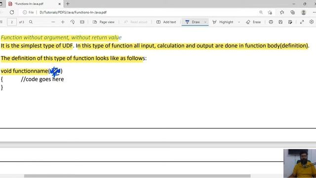 functions in java | function without argument without retrun value смотреть онлайн