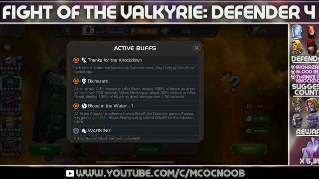 MCOC - Side Quest: Fight of the Valkyrie - Legendary Difficulty - Walkthrough смотреть онлайн