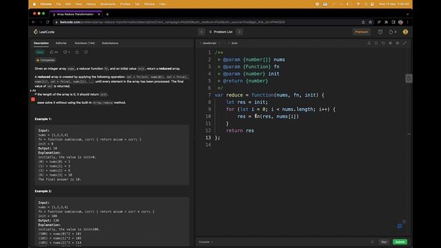 Leetcode javascript Day-6 || 2626. Array Reduce Transformation смотреть онлайн