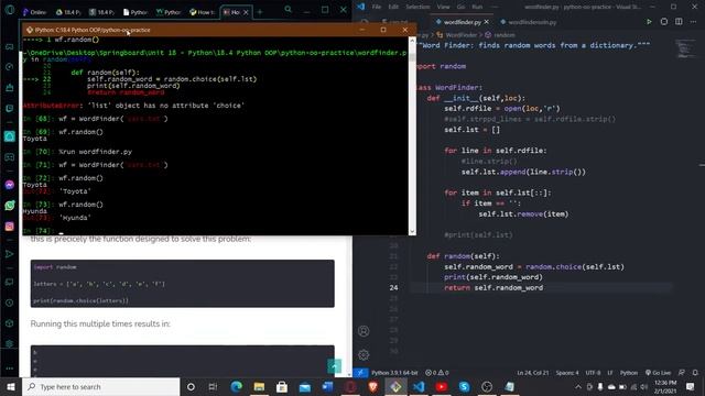 Coding Sess: Python Problem Solving - Random Word Finder смотреть онлайн