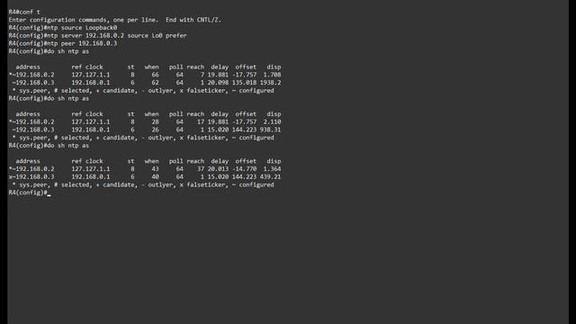 Quick Configs - NTP (peers, clients, master, auth, access, broadcast, multicast) смотреть онлайн