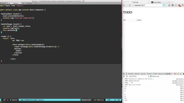 Handle onChange | Learn ReactJS in steps Episode 3 смотреть онлайн