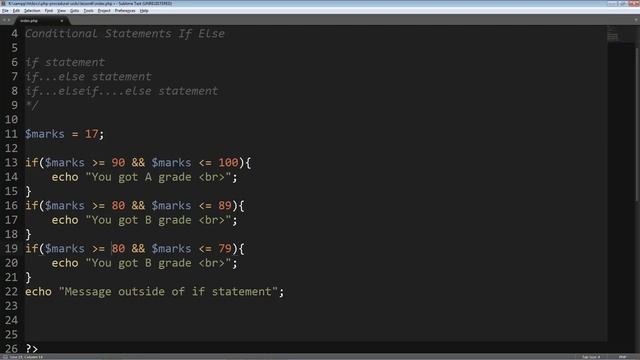PHP Procedural & MySQLi Lesson 17: Simple if else Conditions (Urdu/Hindi) смотреть онлайн