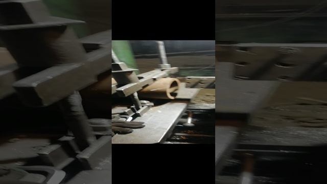 растачиваем отвод 219 х 24, 90°