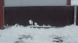 Откатные ворота испытание снегом зима