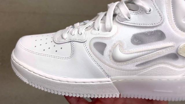 Nike Air Force 1 Mid React Summit White Shoes смотреть онлайн