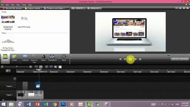 how to make logo png by photoshop and into camtasia studio End part #3 смотреть онлайн