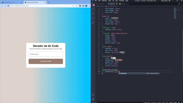 Criando um GERADOR de QR CODE || usando API com HTML, CSS e JavaScript смотреть онлайн