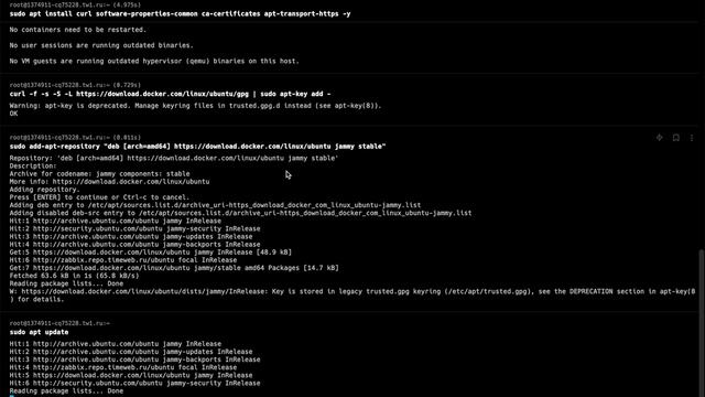 Правильная установка Docker и Docker-Compose на Ubuntu 22.04 смотреть онлайн