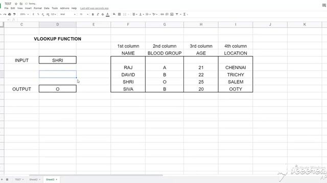 SEARCH A VALUE BASED ON OTHER VALUE | VLOOKUP FUNCTION | EXCEL SHEET, GOOGLE SHEET HELP | SHORTCLIP смотреть онлайн
