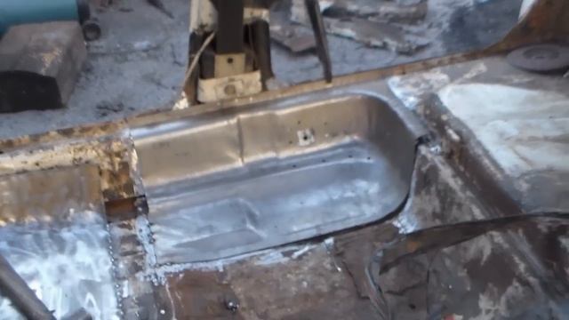 Замена днища (задняя часть,ванна-корыто.правая сторона)ВАЗ ЛАДА 099