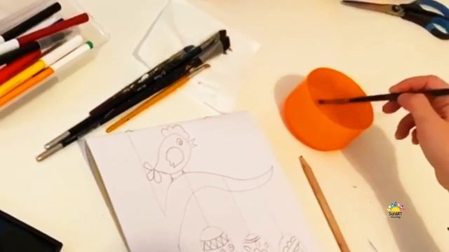 Урок рисования N7 «Пасхальное дерево» смотреть онлайн