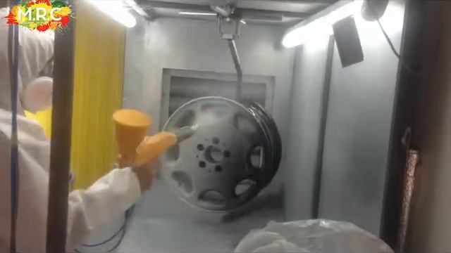 Нанесение порошкового лака на диски | M.R.C смотреть онлайн