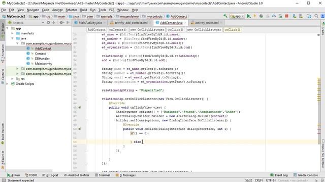 My Contacts App - Android SQLite - 10 - Set Relationship смотреть онлайн