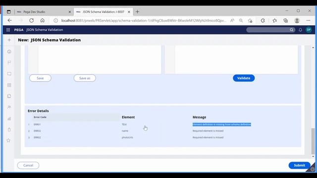 PEGA JSON Schema Validation Tool смотреть онлайн