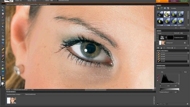 Wimpern betonen mit Photoshop Elements 8 смотреть онлайн